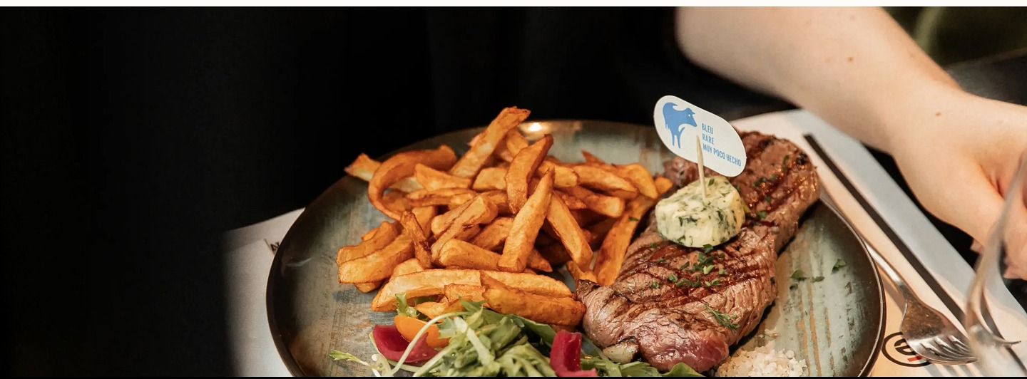 Pièce de bœuf et frites maison